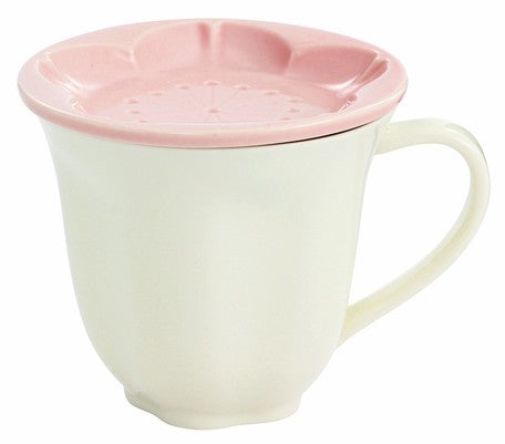 White Porcelain Cup with lid